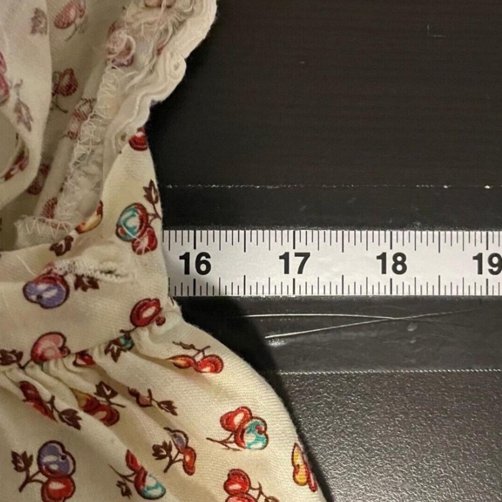Vintage Prairiecore floral maxi apron pinafore - Picture 7 of 8